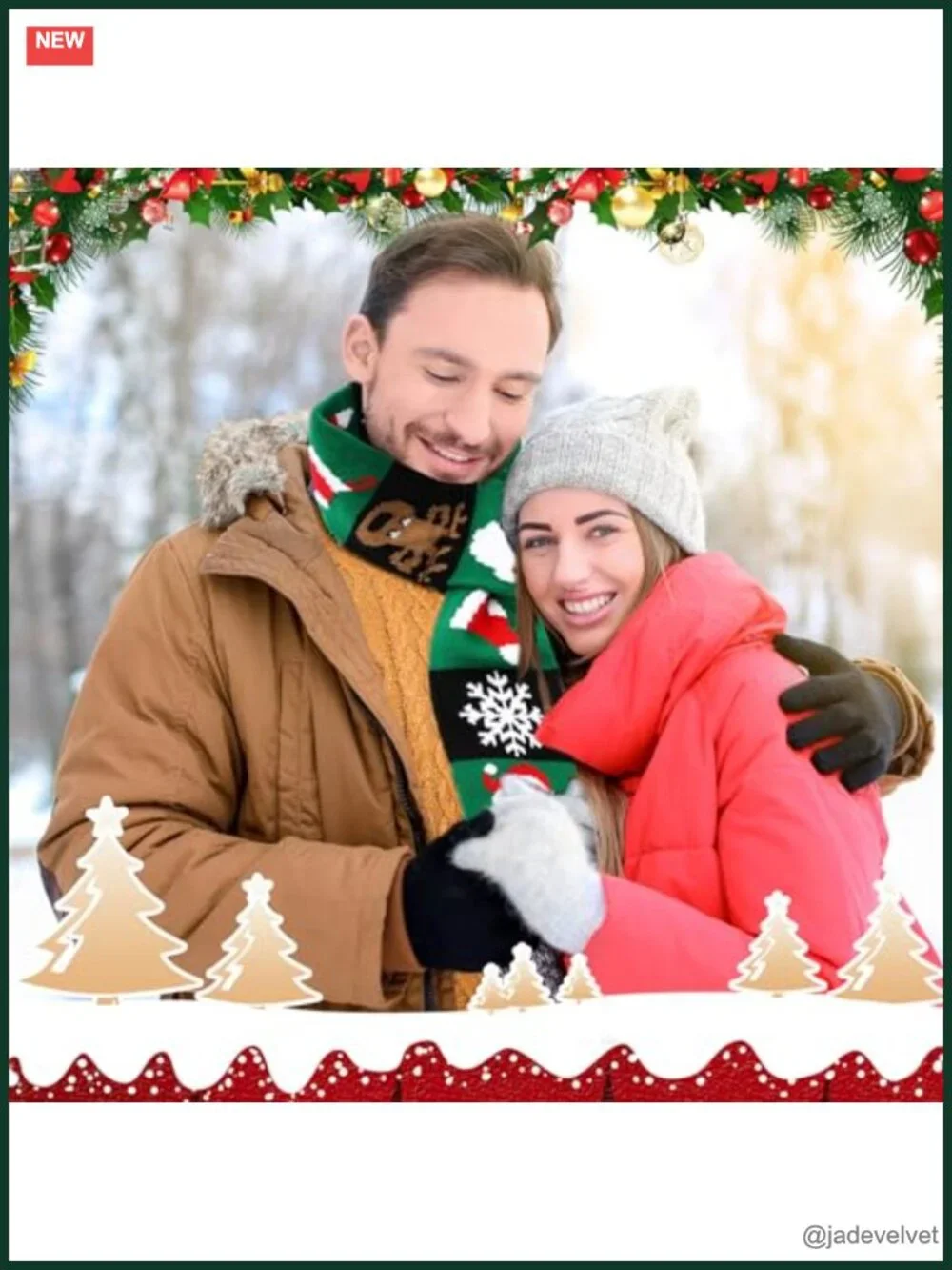 6 Pcs Unisex Soft Knitted Holiday Scarves with Tassels, Winter Wraps Gift Set